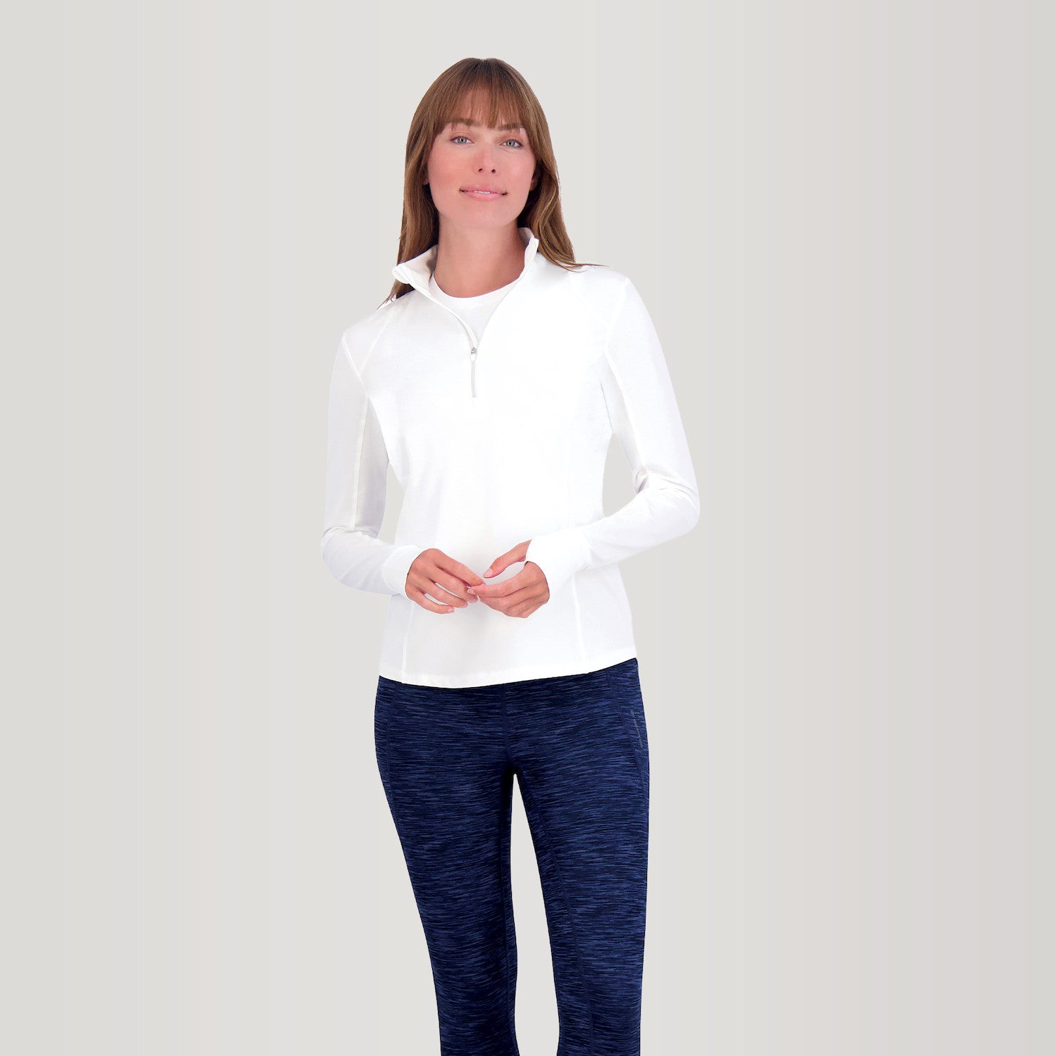 Renae Zip Mock - WHITE