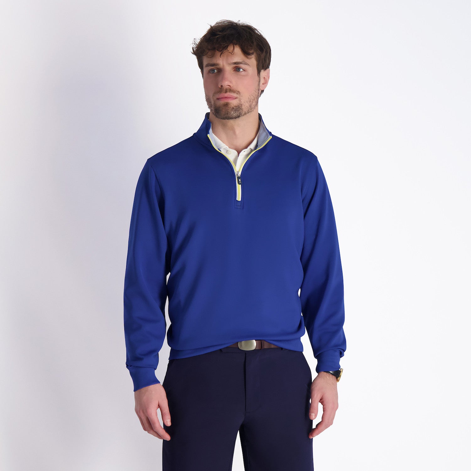 Caves Long Sleeve 1/4 Zip Pullover - UNION BLUE