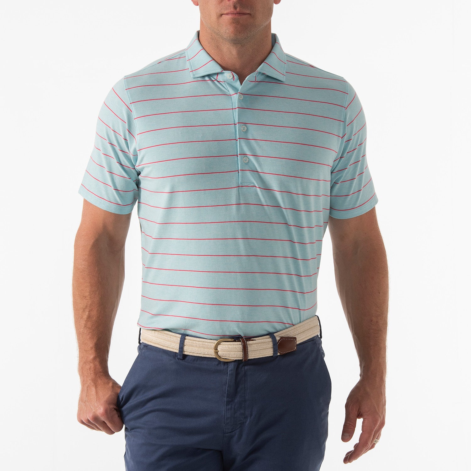 Colvin Polo - CLEARWATER HEATHER
