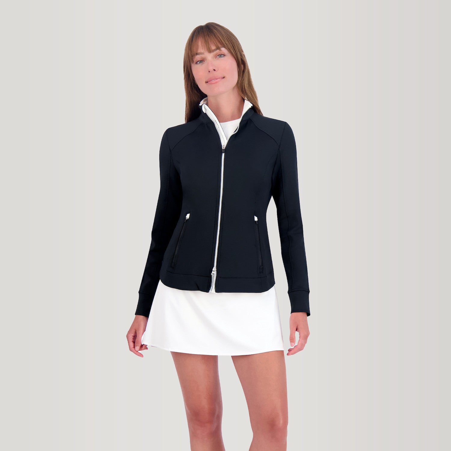 Mikaela Full Zip - BLACK