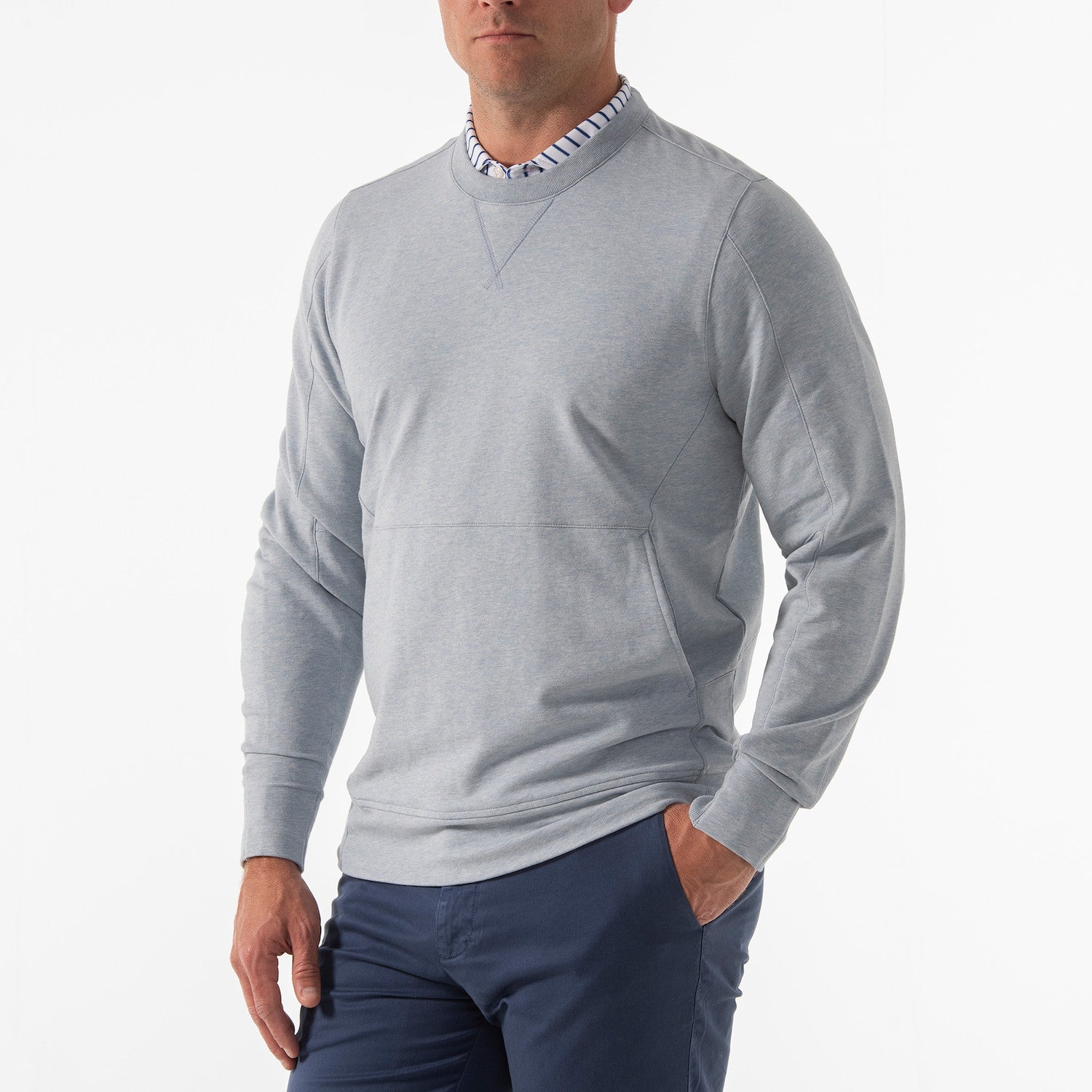 Russ Crewneck - BATIK HEATHER