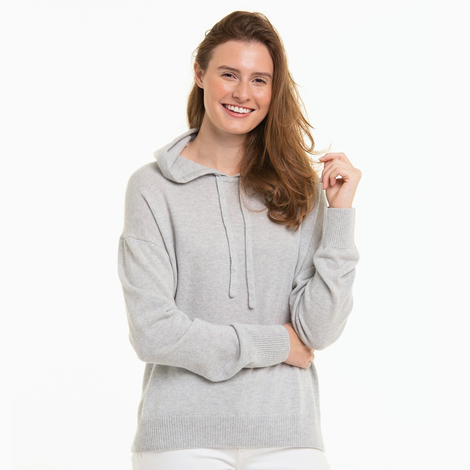 Ladies Mackenzie Hoodie - GREY HEATHER