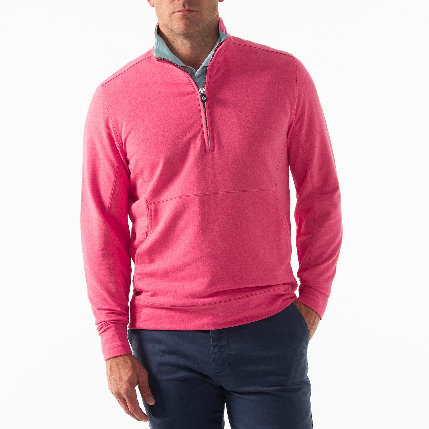 Russel Quarter Zip - BANDANA HEATHER