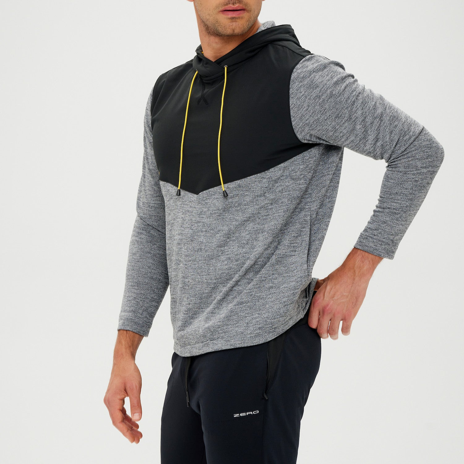 Tyson Hoodie - BLACK/CHARCOAL HEATHER