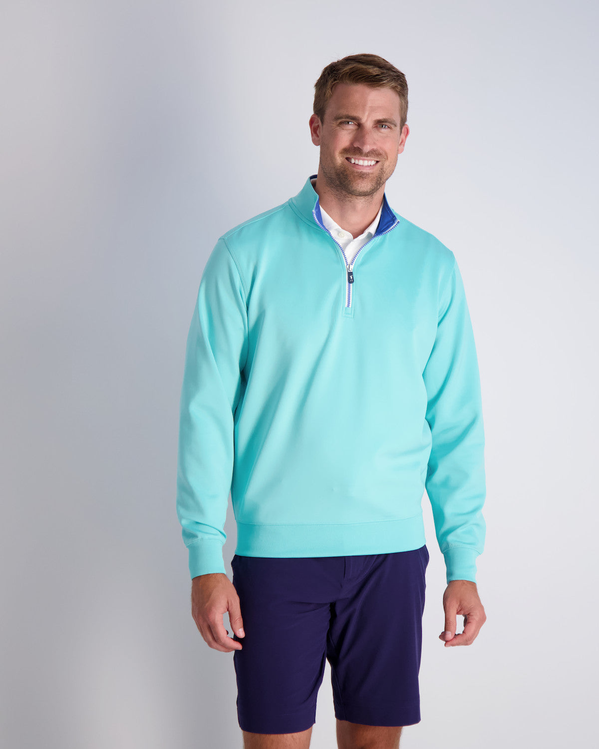 Caves Long Sleeve 1/4 Zip Pullover - SPLASH