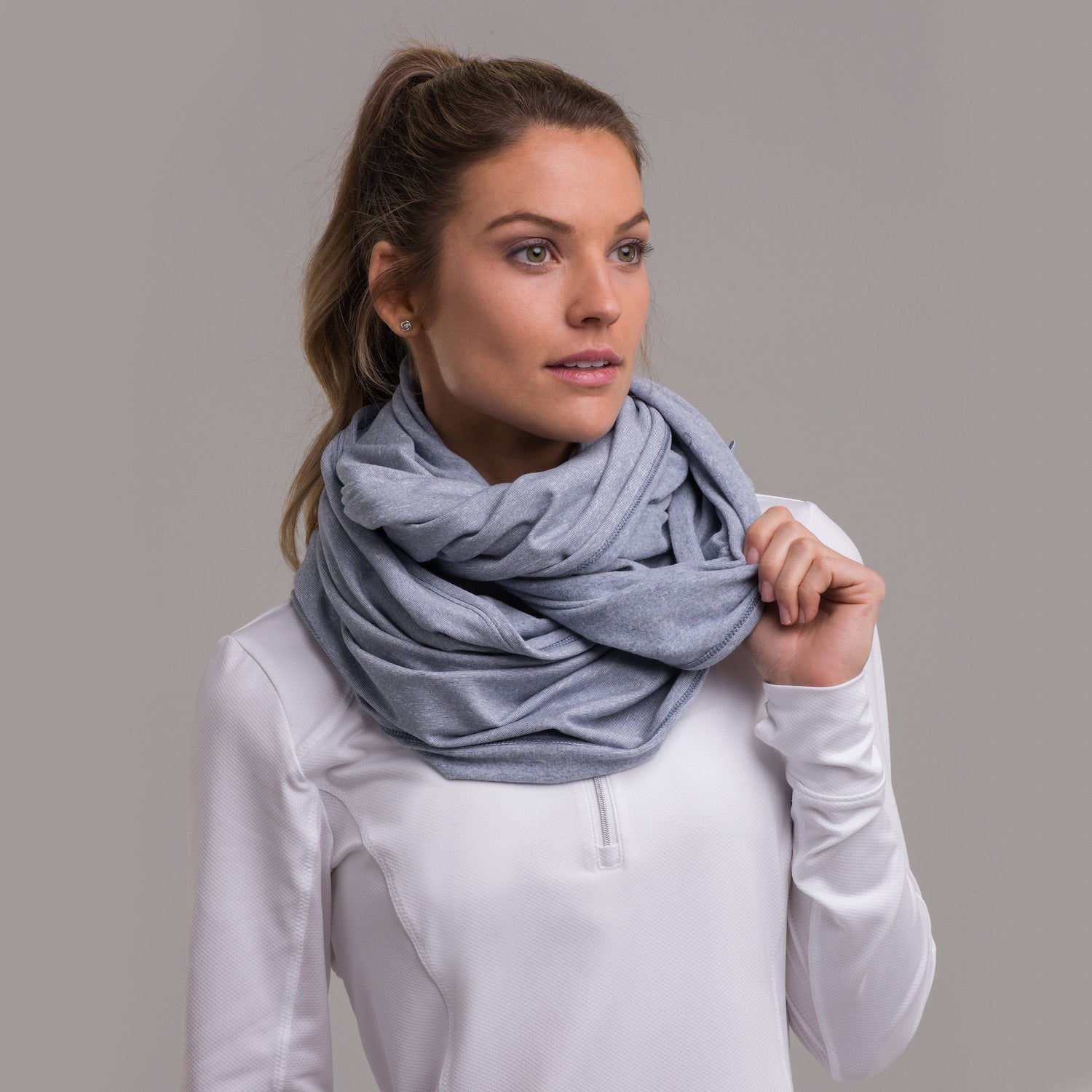 GIGI WRAP SCARF - STORM