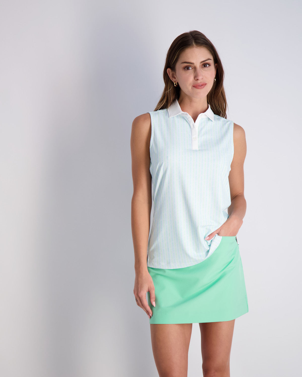 Dollie Sleeveless - ISLAND AQUA