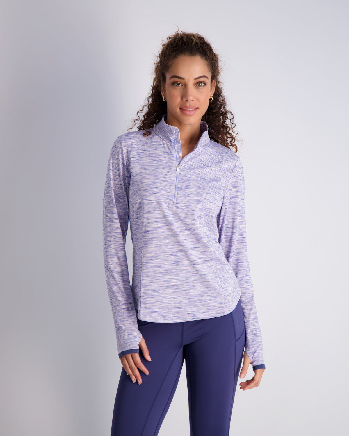 Shae Zip Mock - AMETHYST