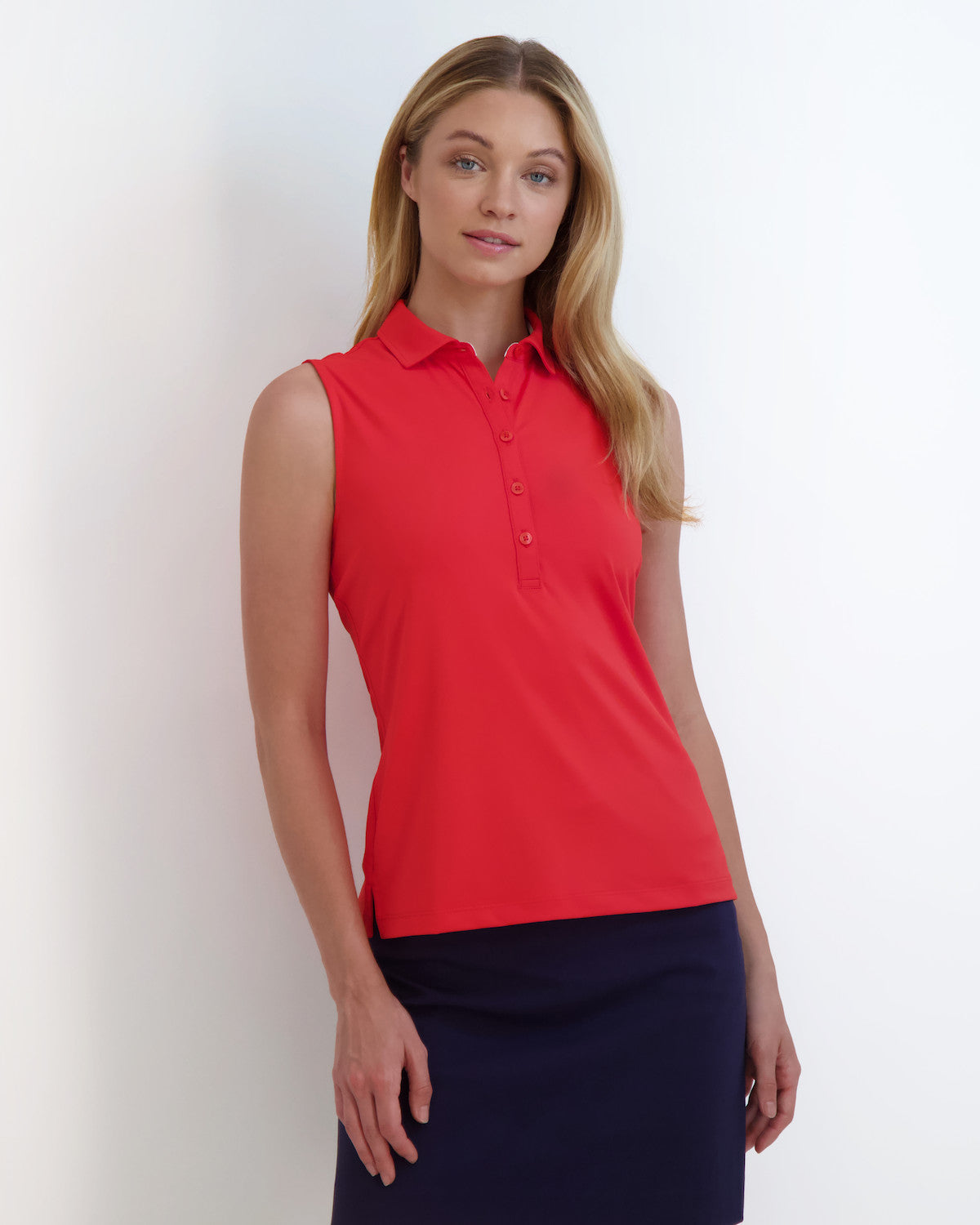 Sleeveless Charlotte Jersey Polo - LOLLY