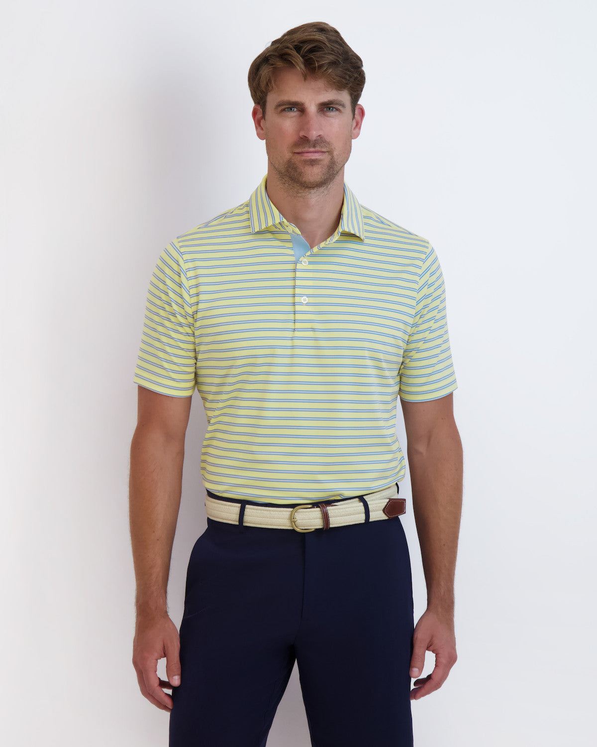 Harbour Stripe Polo - SEA HAY