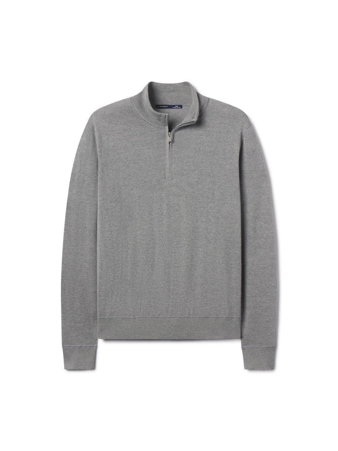 SCHOEN 1/4 ZIP - GREY HEATHER/ATLANTIC