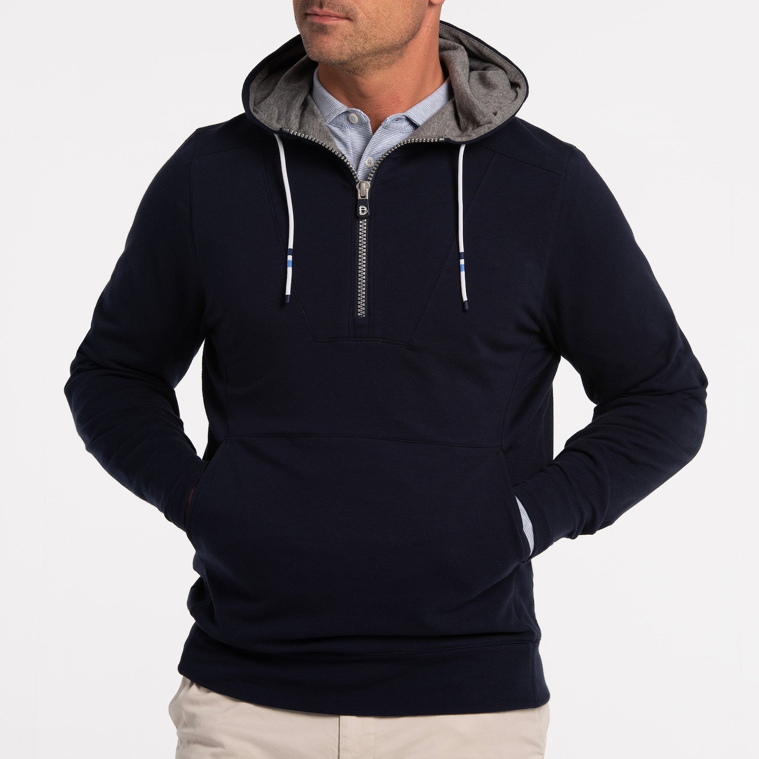 The Proctor Hoodie - NAUTI/CHARCOAL