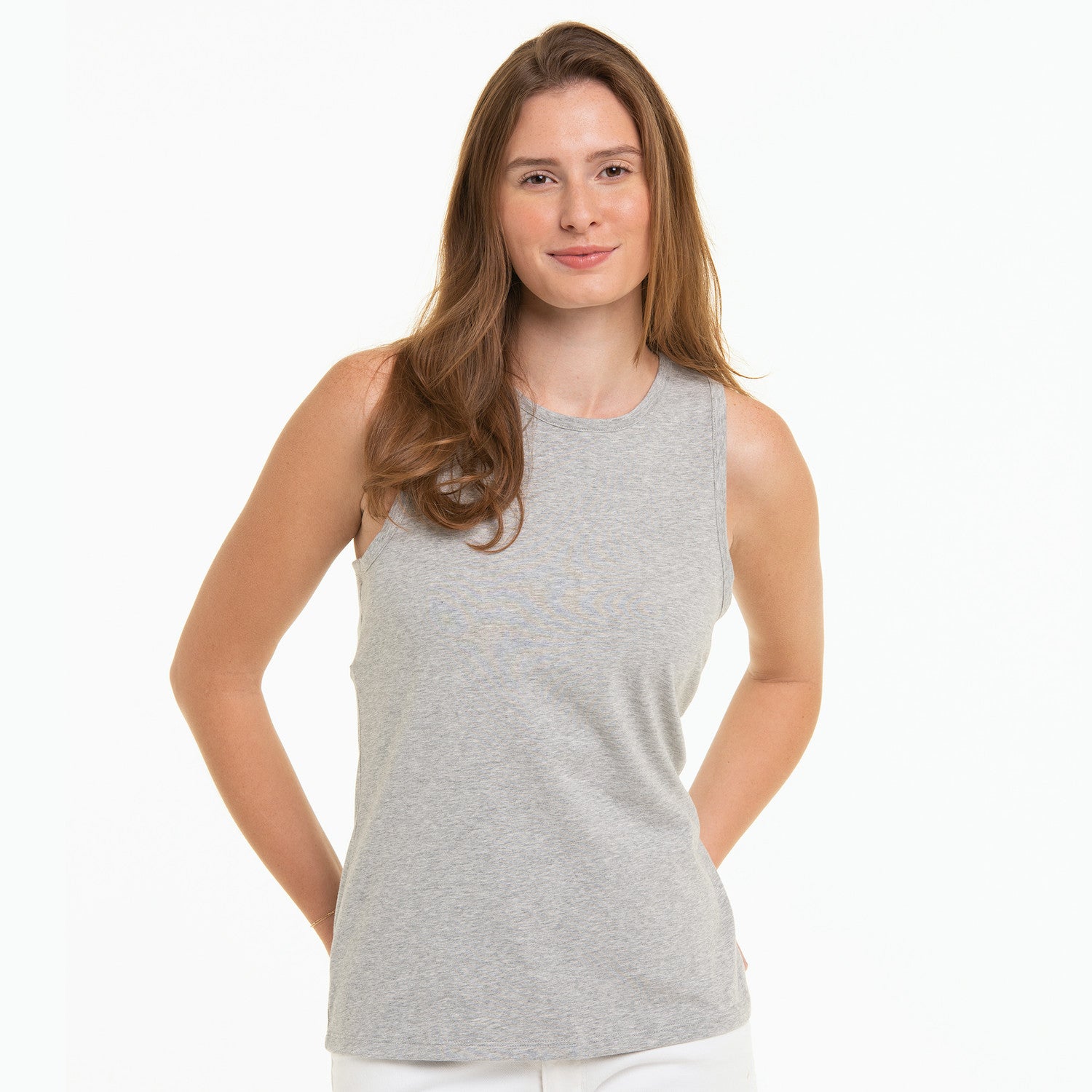 Kate Tank - GREY HEATHER