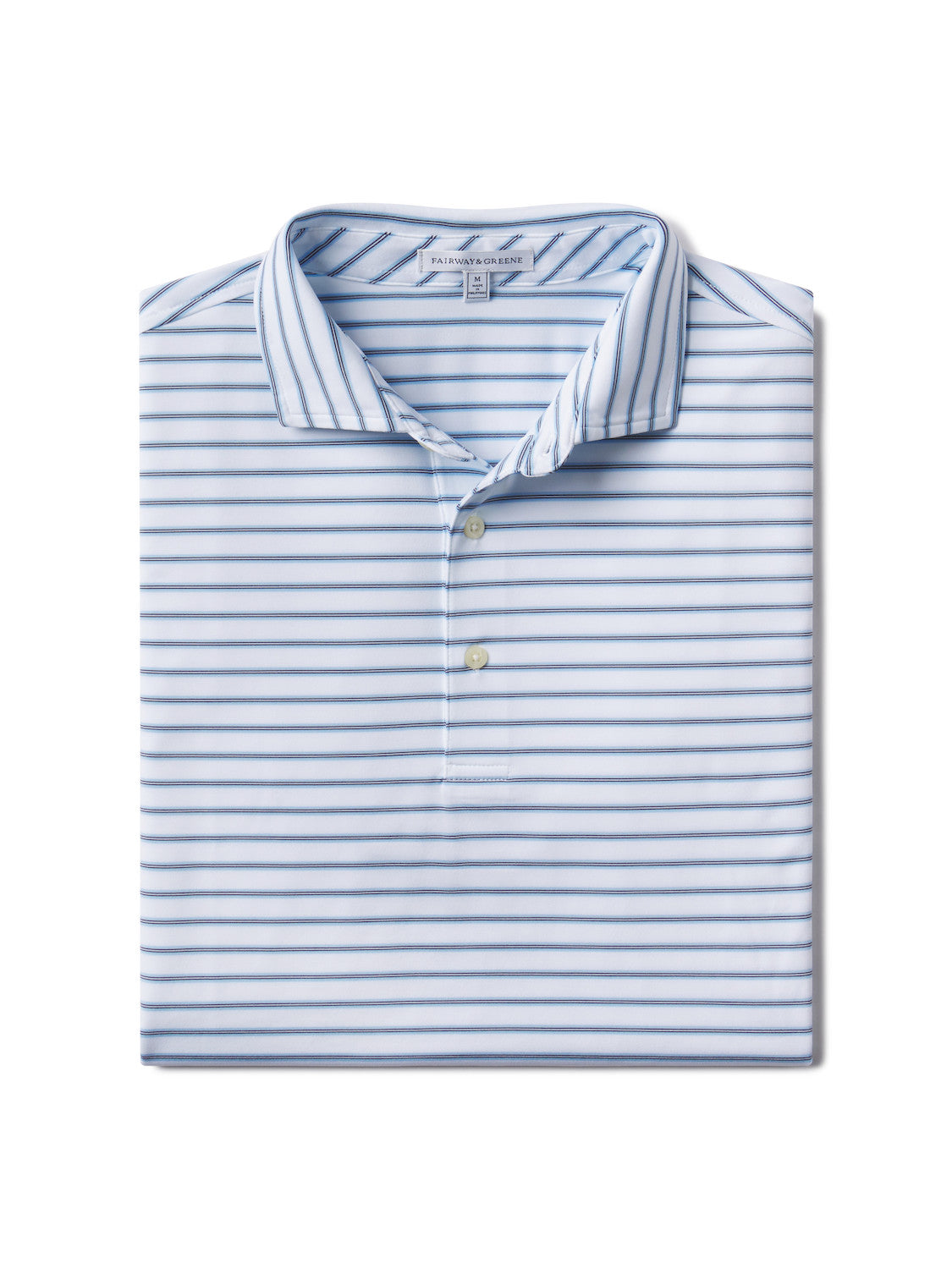 MADISON STRIPE - WHITE/BLUFF