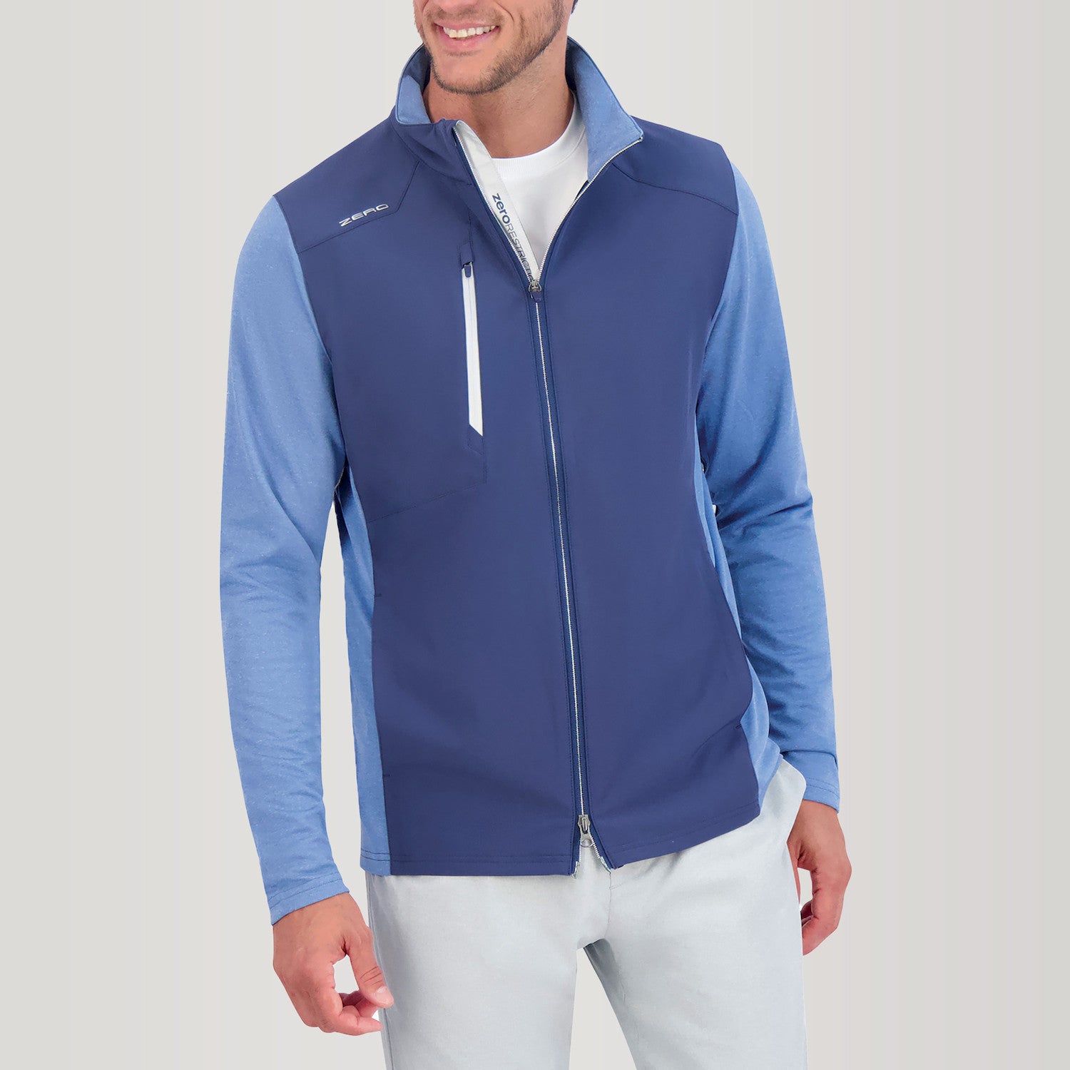 Z710 Full Zip Jacket - BLUE INDIGO/PECONIC BLUE HTHR
