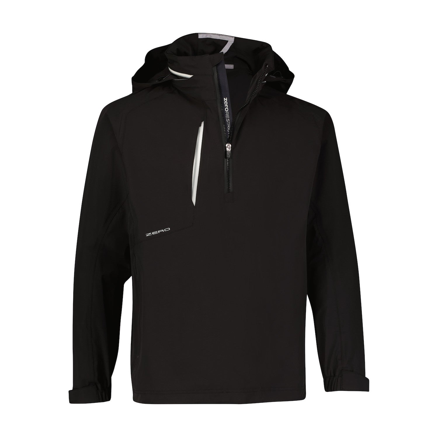 Stretch Hybrid Quarter Zip - BLACK