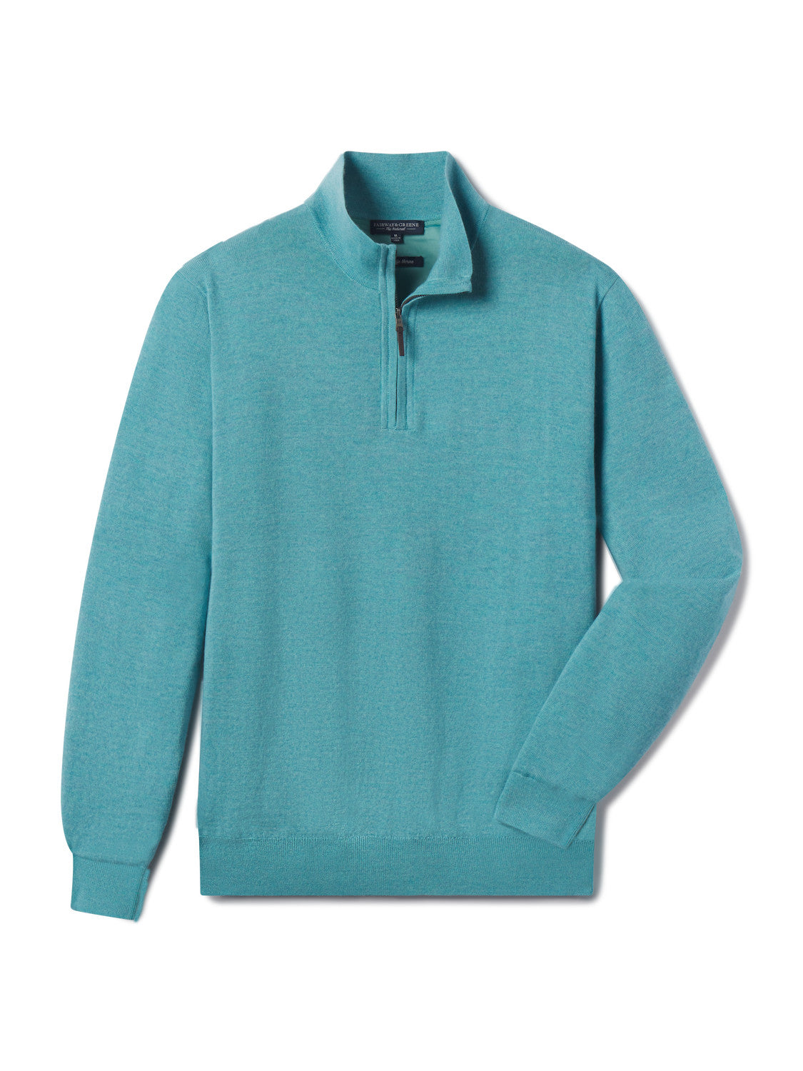 Baruffa Merino Long Sleeve 1/4 Zip Windshirt - COAST HEATHER