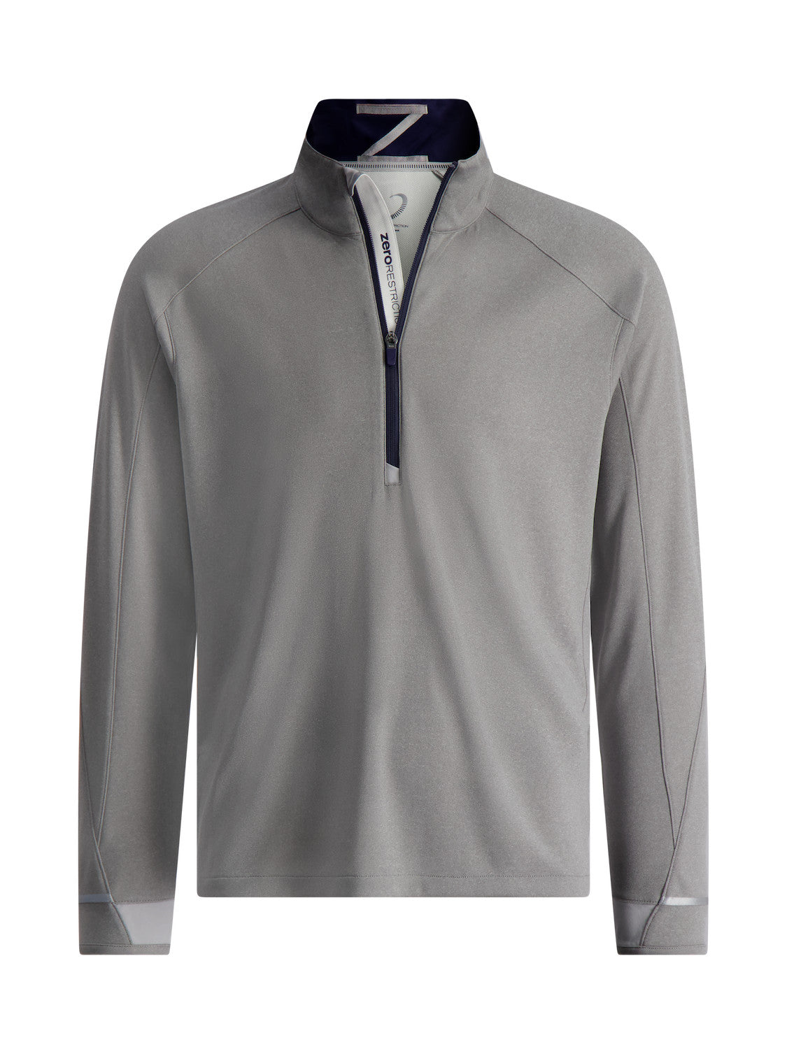 Z425 Quarter Zip Pullover - GREY HEATHER/NAVY