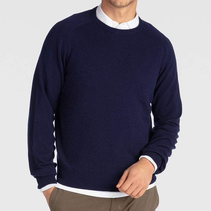 007 Cashmere Crewneck - NAVY
