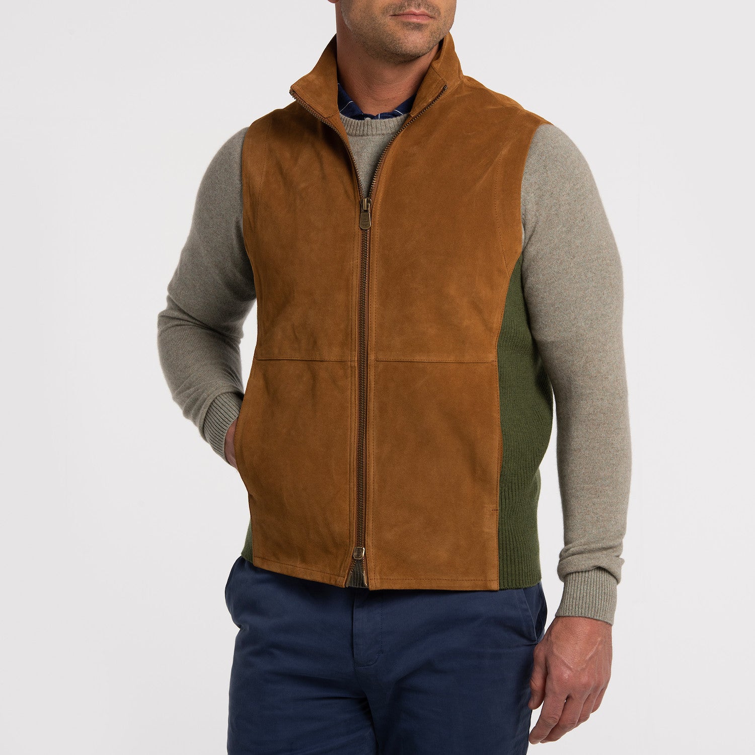 LOCH LOMOND VEST - COGNAC