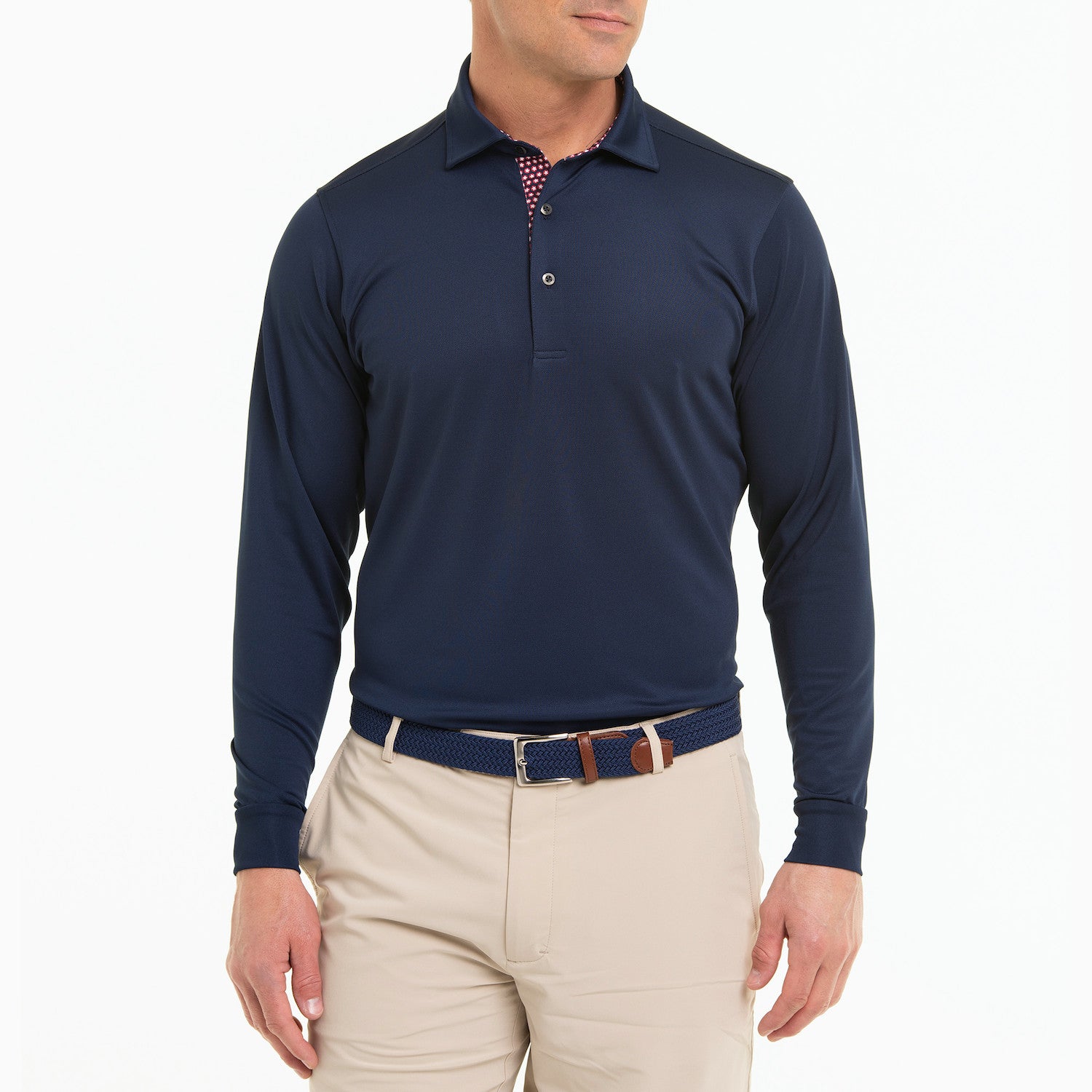 Mchugh Long Sleeve Polo - MARINE/MARINE