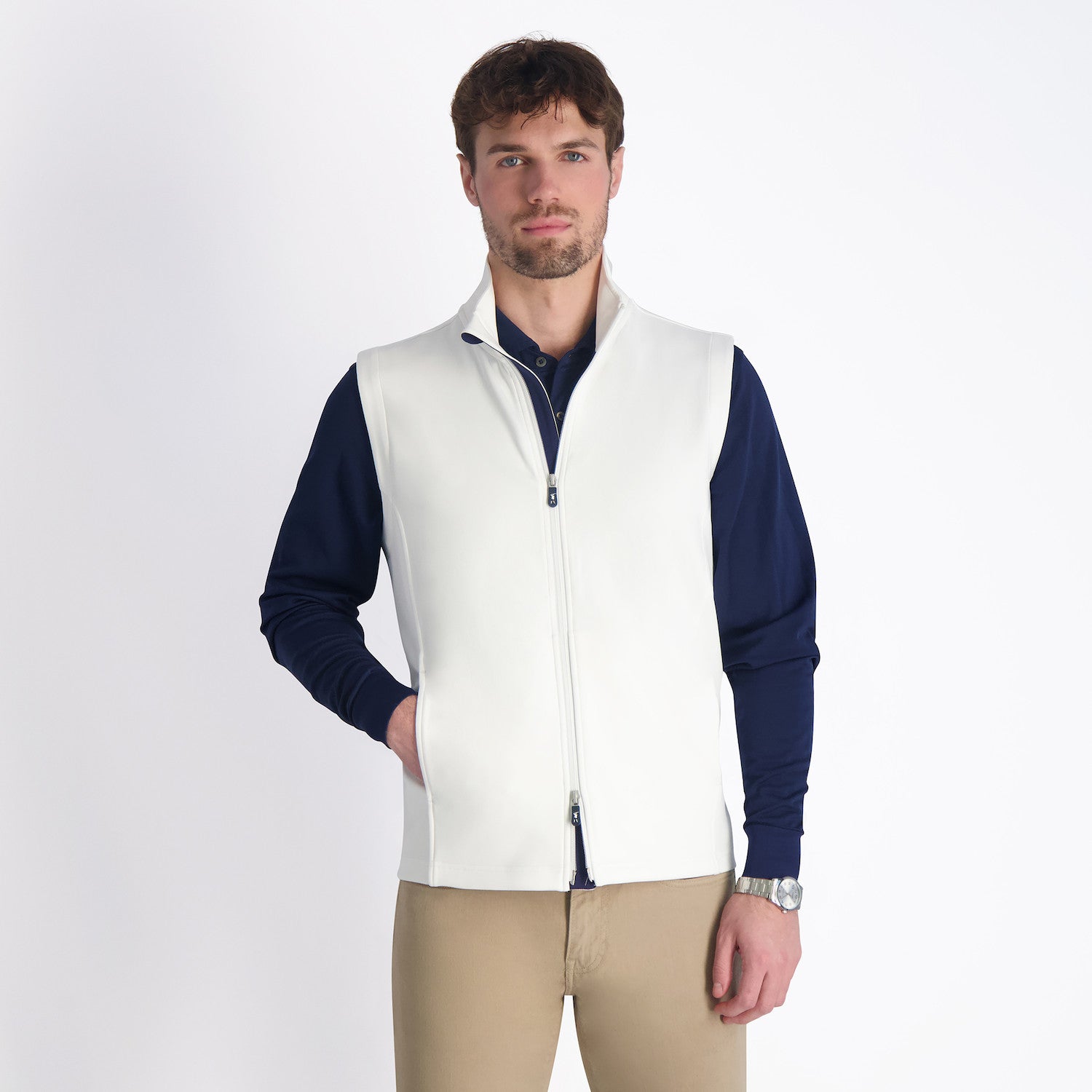 Coughlin Full Zip Vest - WHITE