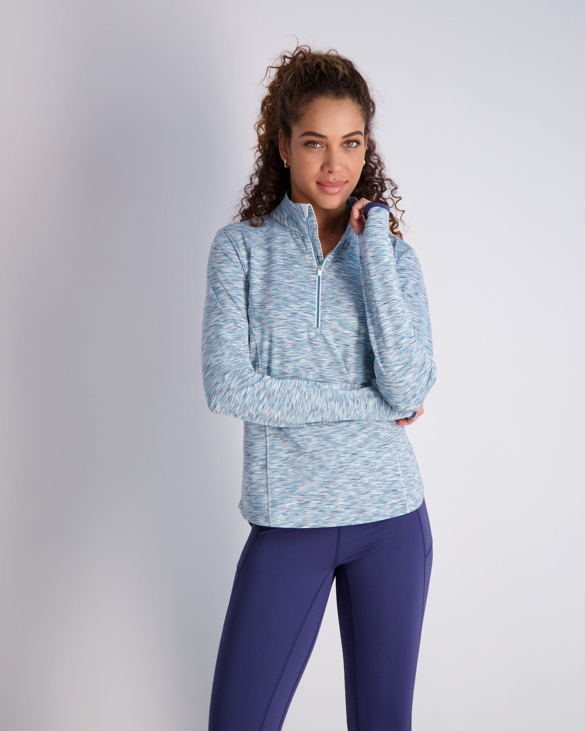 Shae Zip Mock - TIDEWATER
