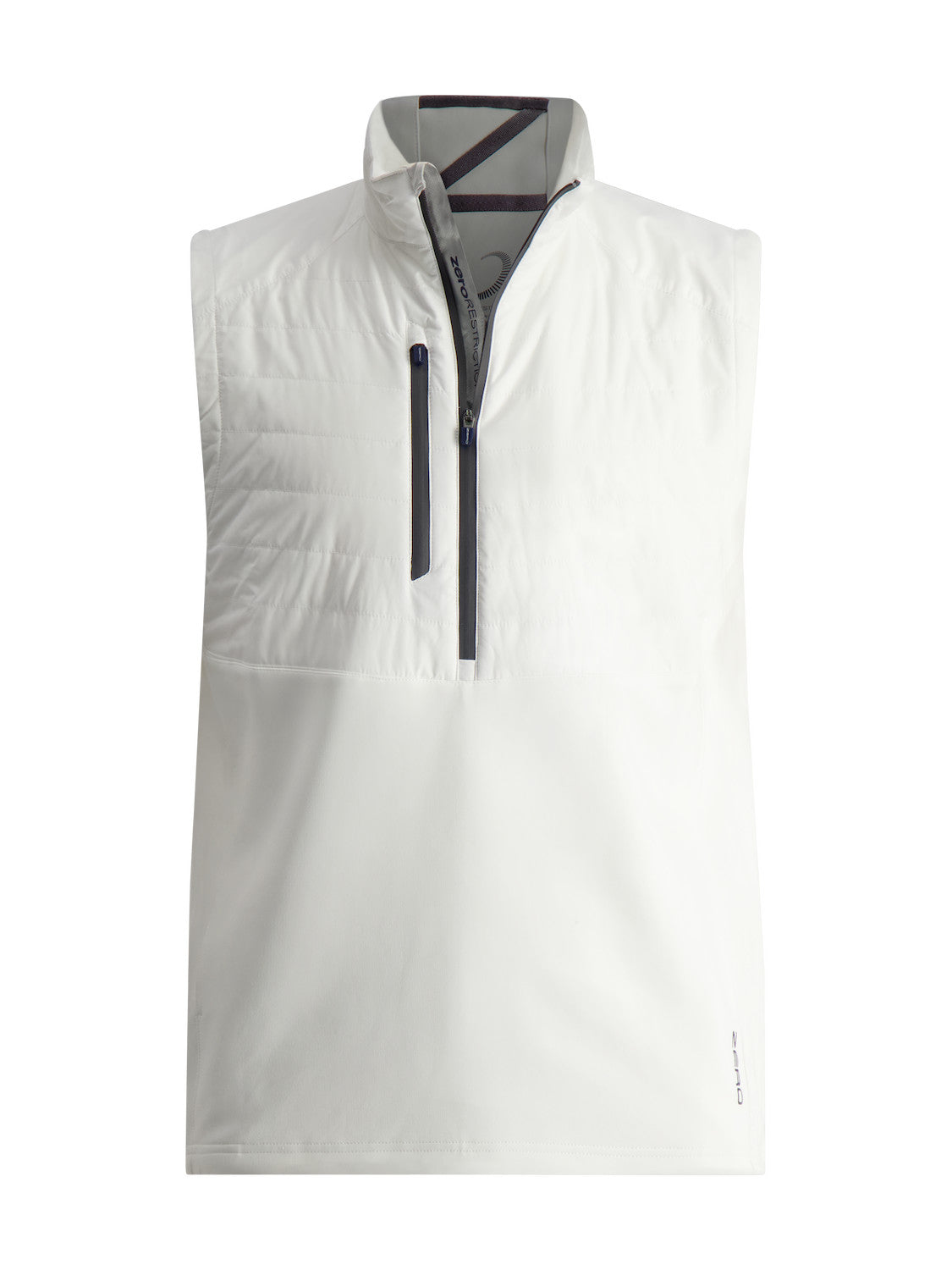 1/4 ZIP Z610 VEST - WHITE/SHADOW