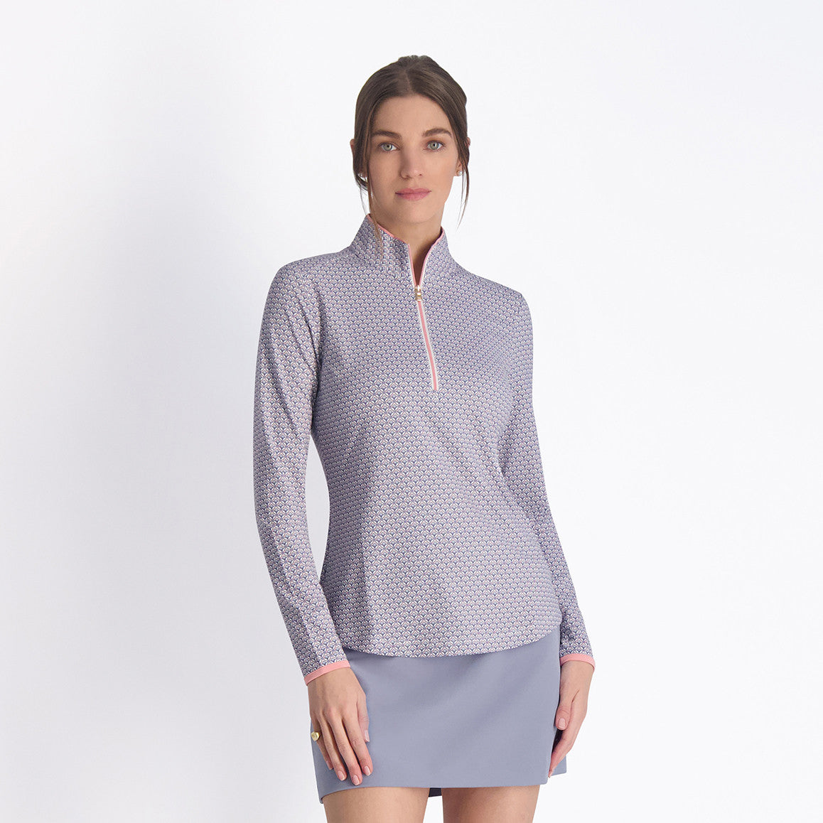 Marlee Zip Mock - PARFAIT