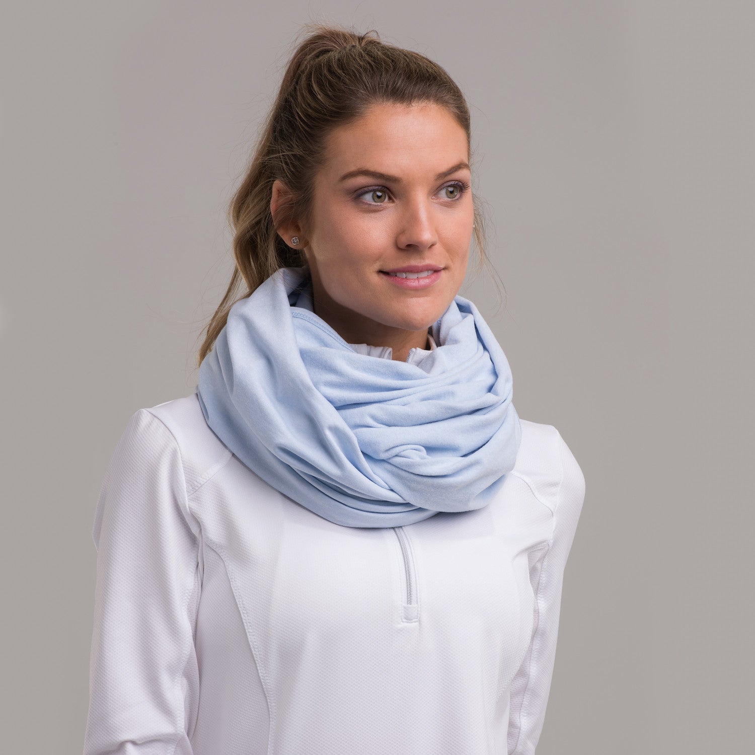 GIGI WRAP SCARF - CLOUD