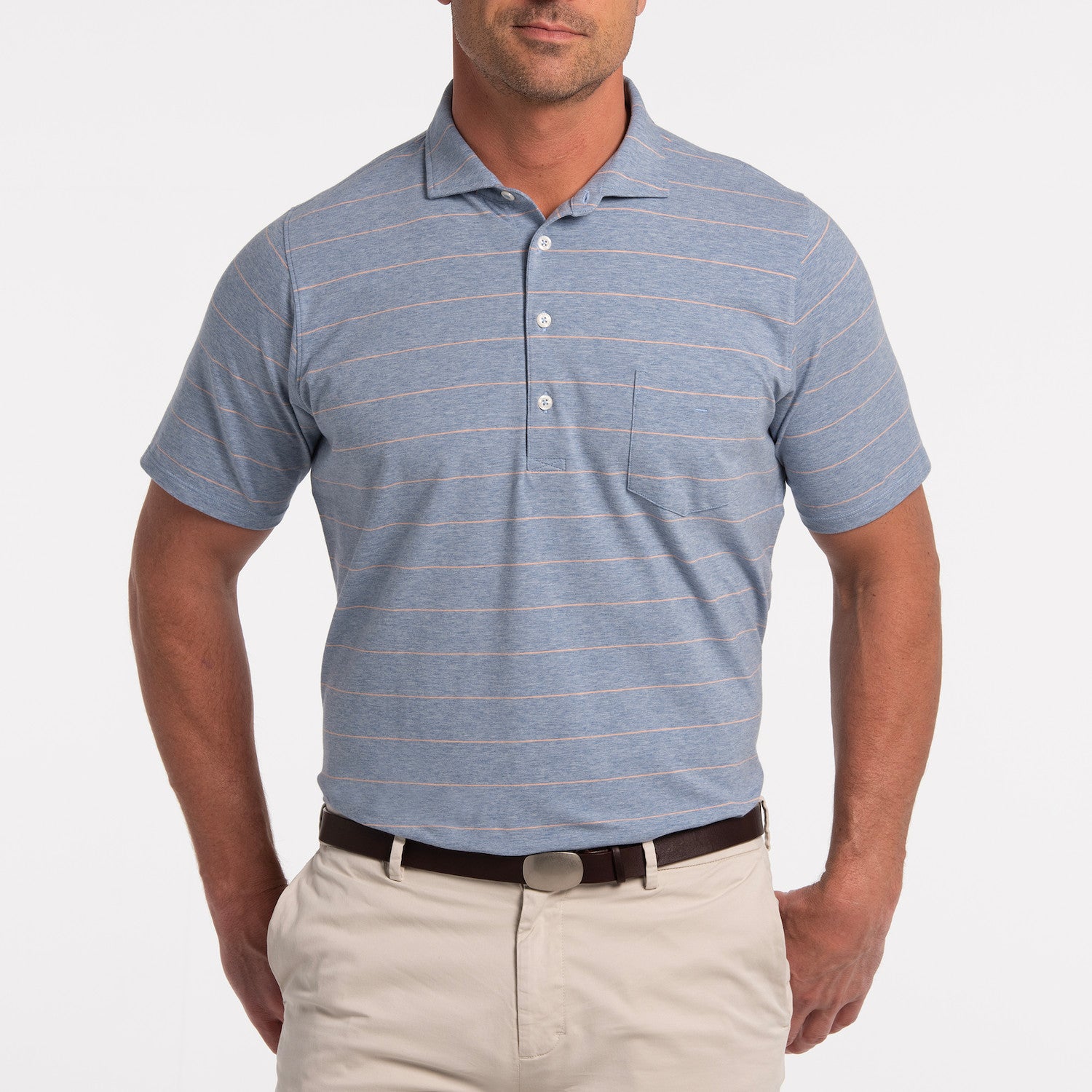 Murph Polo - INDIGO HEATHER