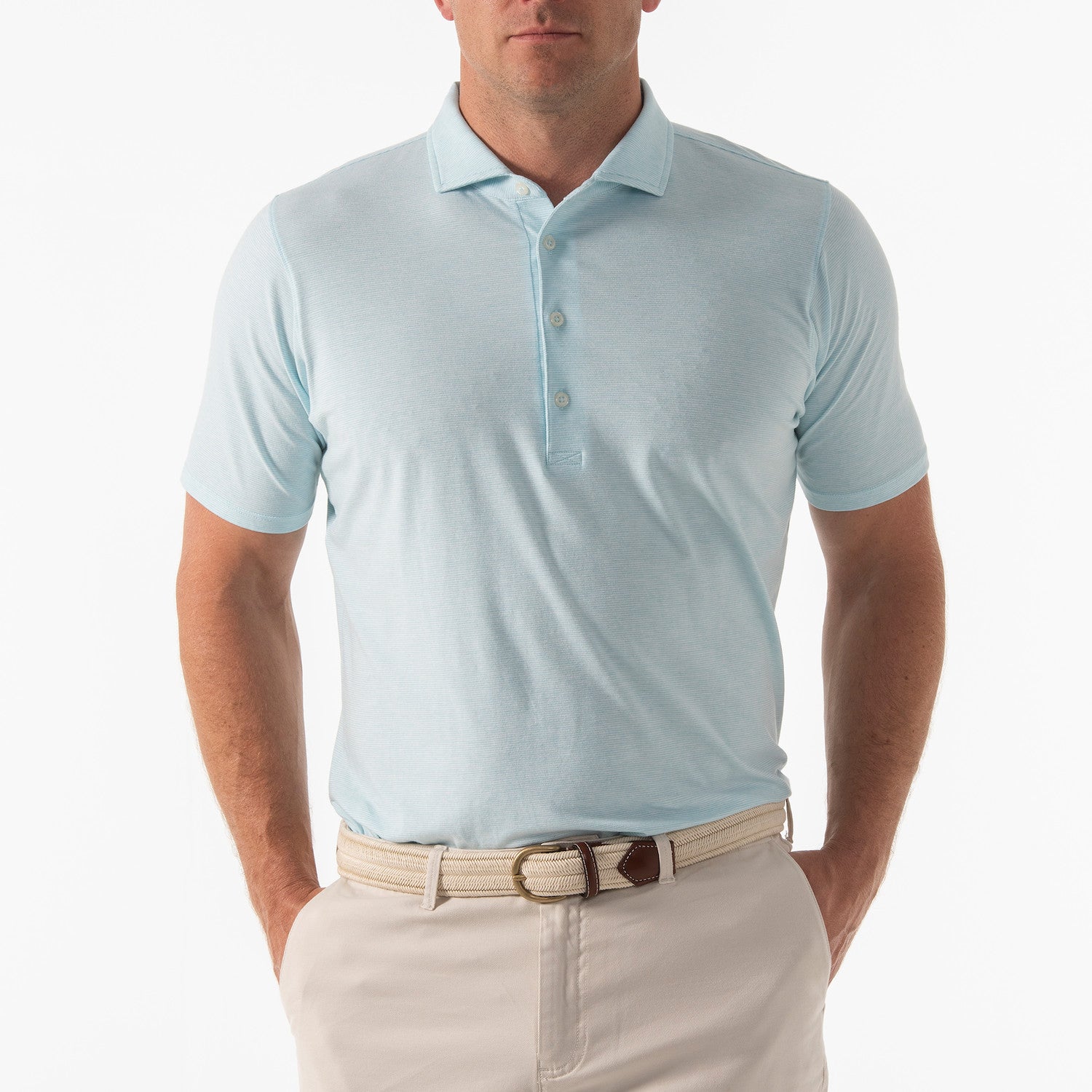 Brandtley Polo - CLEARWATER HEATHER