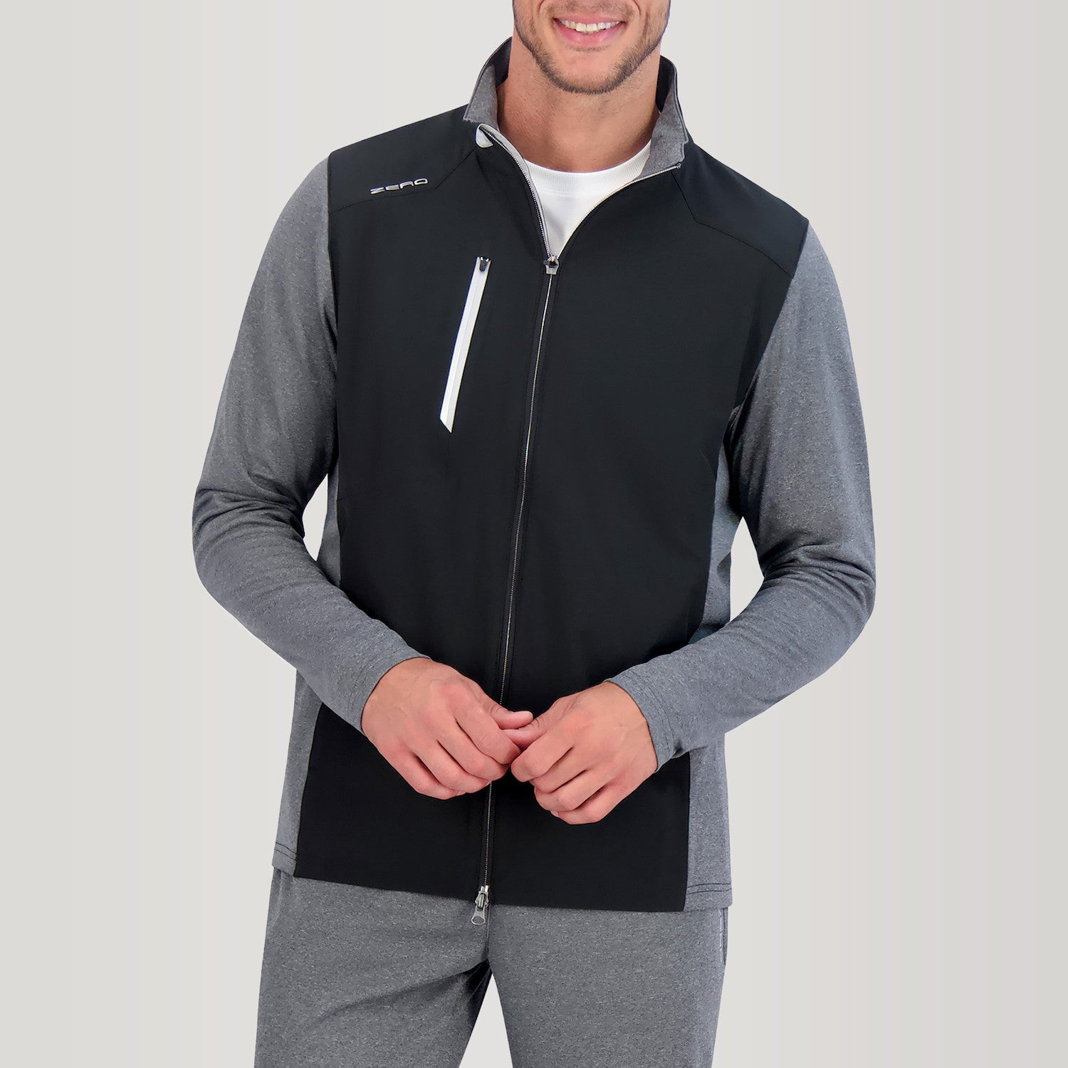 Z710 Full Zip Jacket - BLACK/CHARCOAL HEATHER