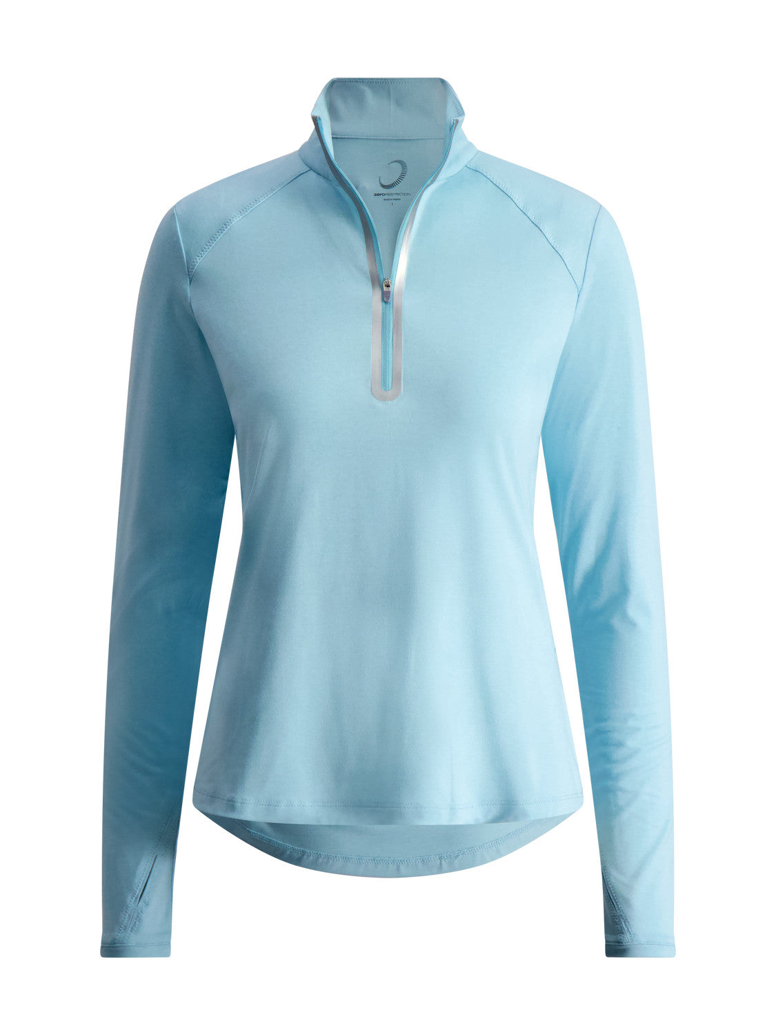 LEA ZIP MOCK - FRESH WATER