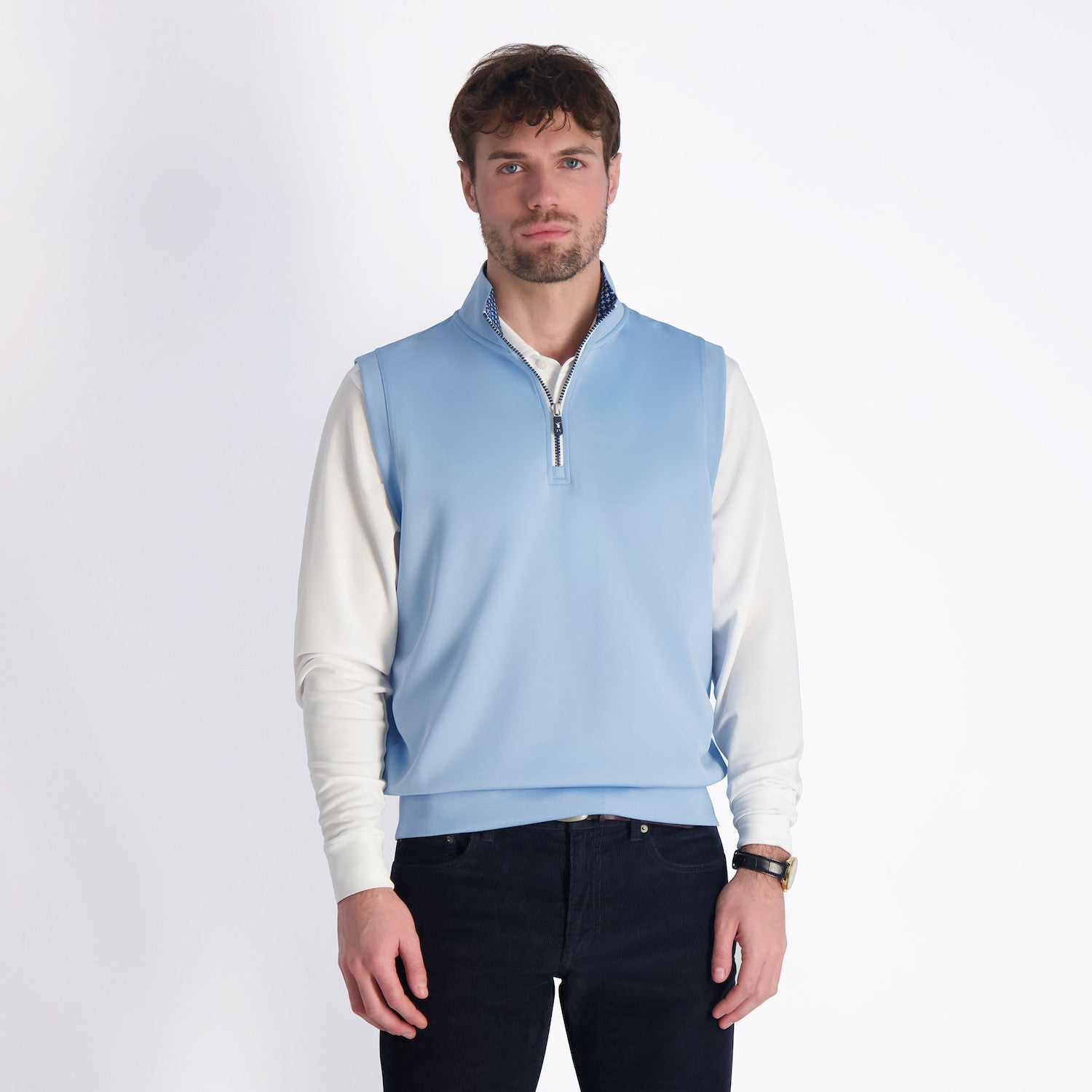 Caves 1/4 Zip Vest - BLUFF/MARINE