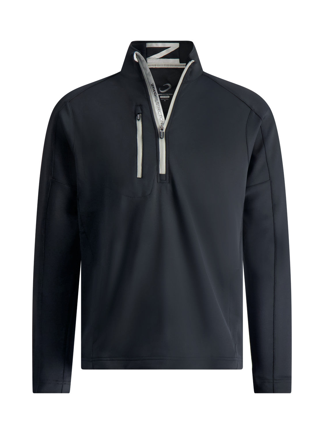 Z500 Quarter Zip - BLACK/METALLIC SILVER