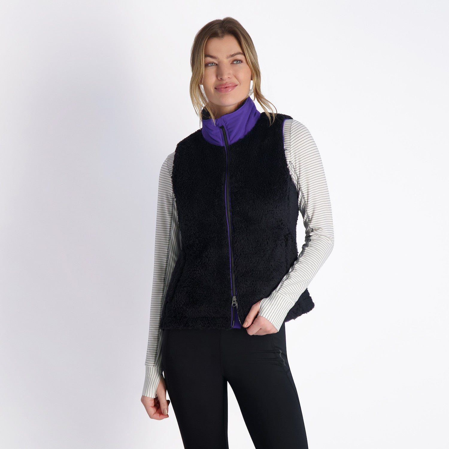 Bree Sherpa Vest - BLACK