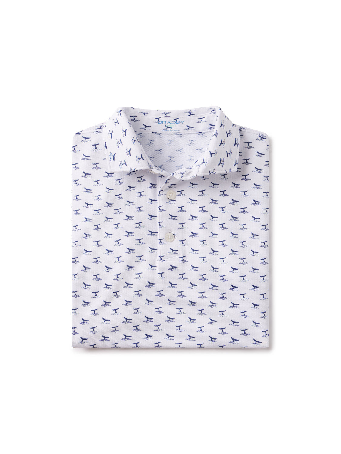 COOL WHALE OF A TAIL POLO - WHITE