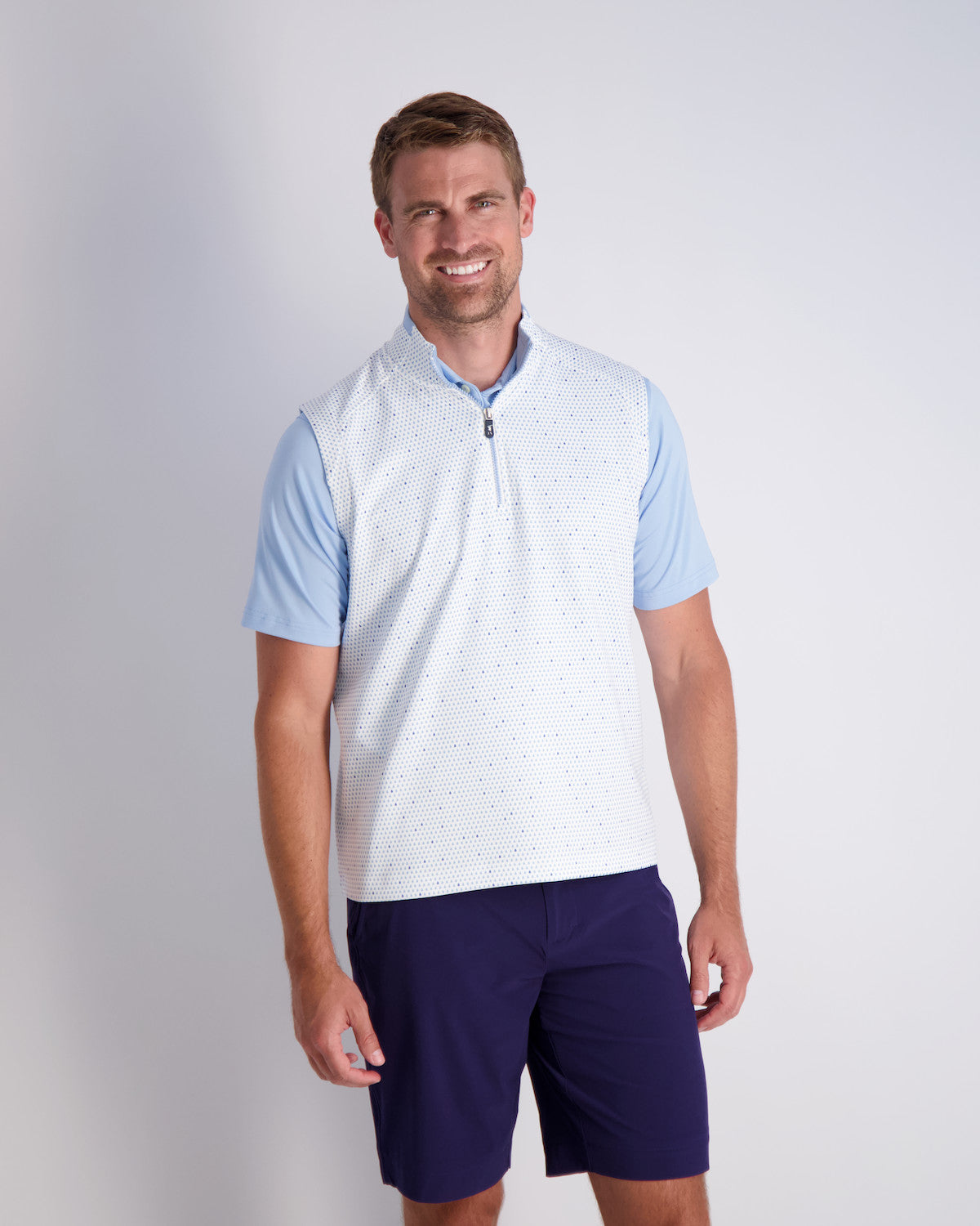 OSCAR 1/4 ZIP VEST - WHITE