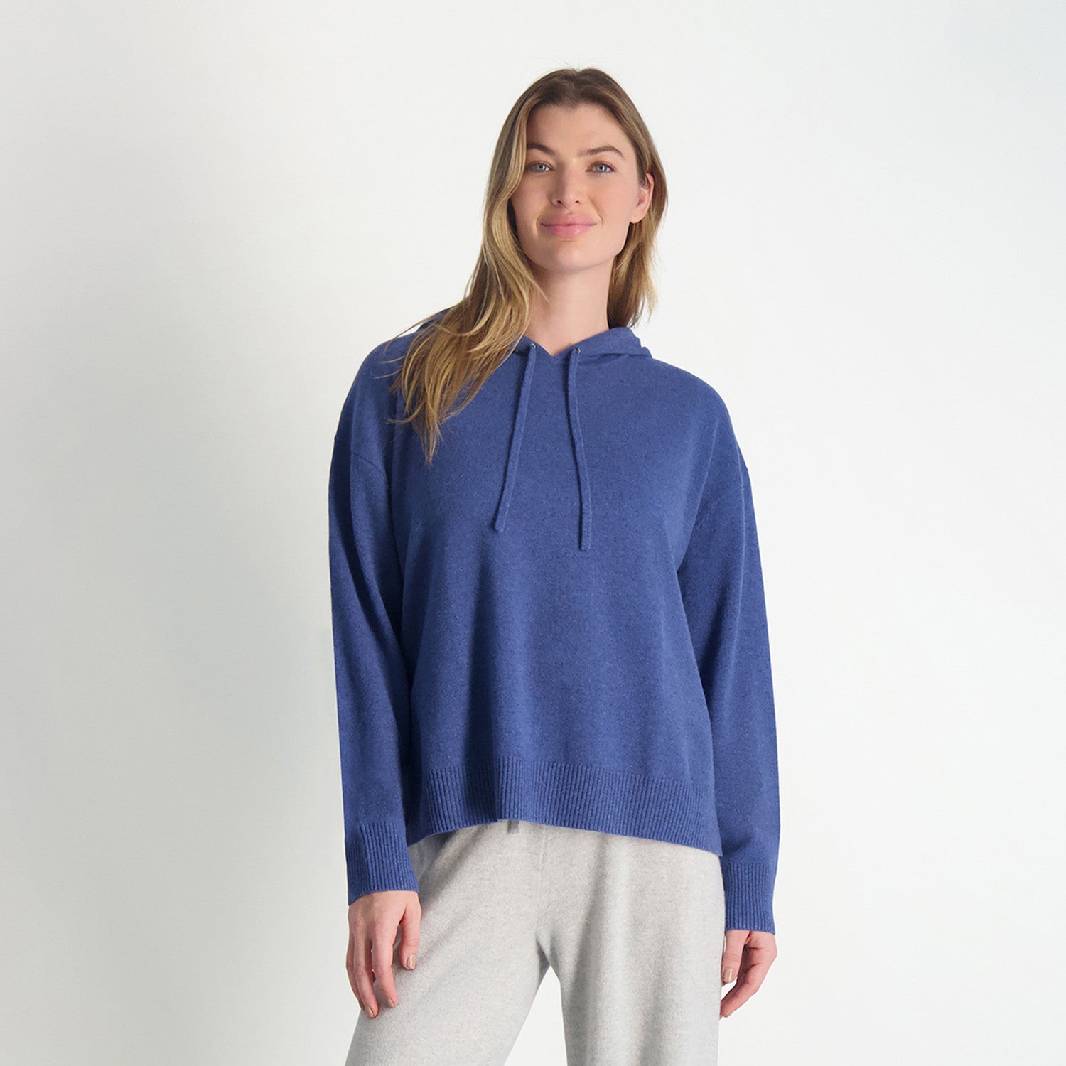 Ladies Mackenzie Hoodie - DENIM HEATHER