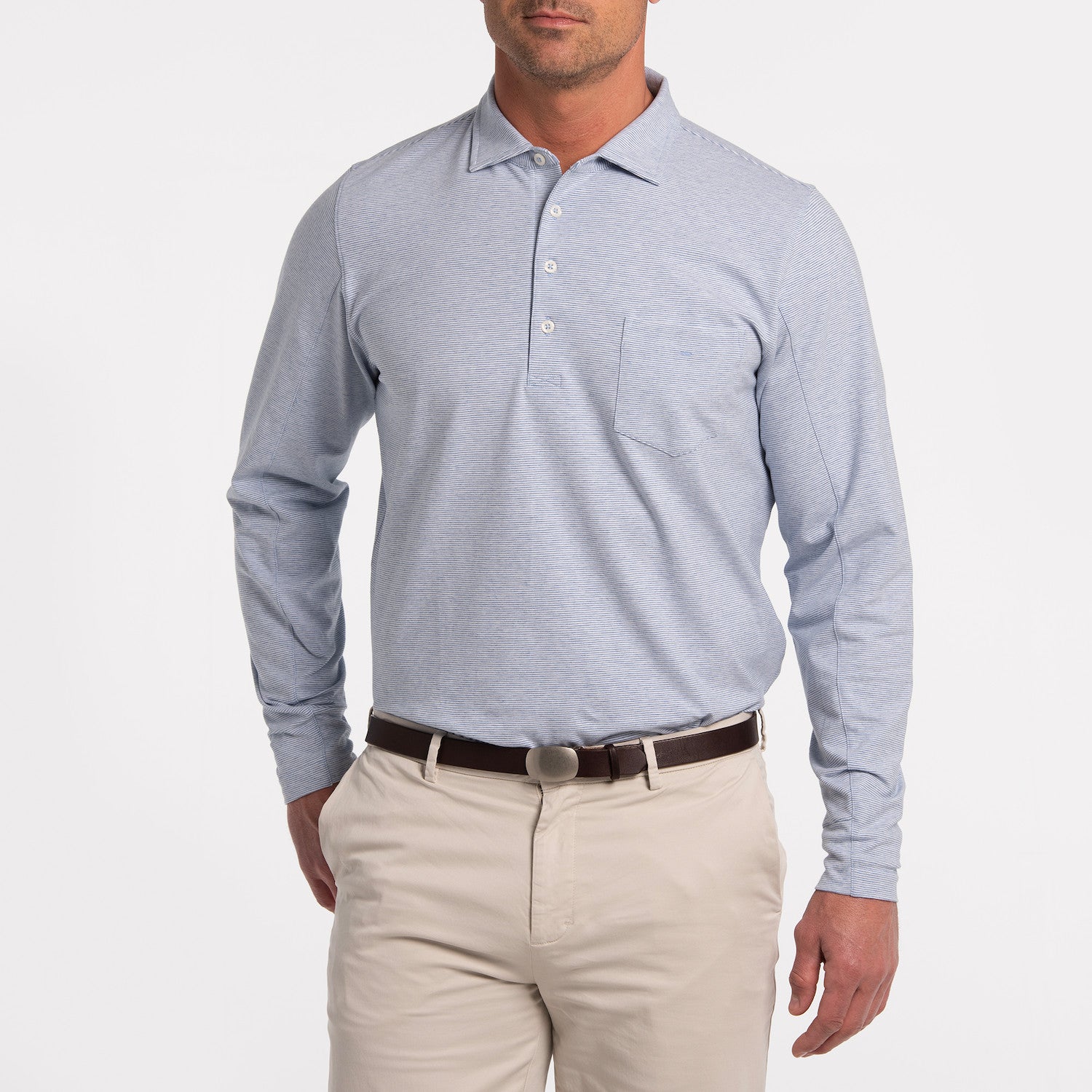 JACK POLO - INDIGO HEATHER VIN STRIPE P