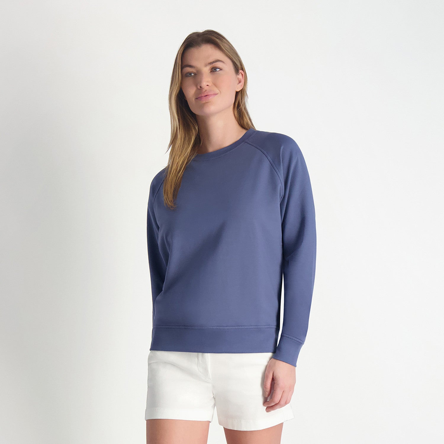 Annie Crew Sweatshirt - DENIM