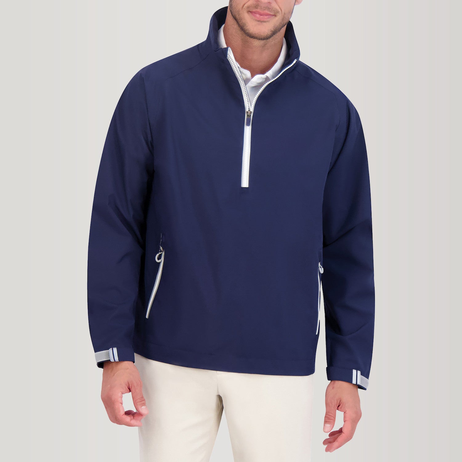 Power Torque Quarter Zip - NAVY/METALLIC SILVER