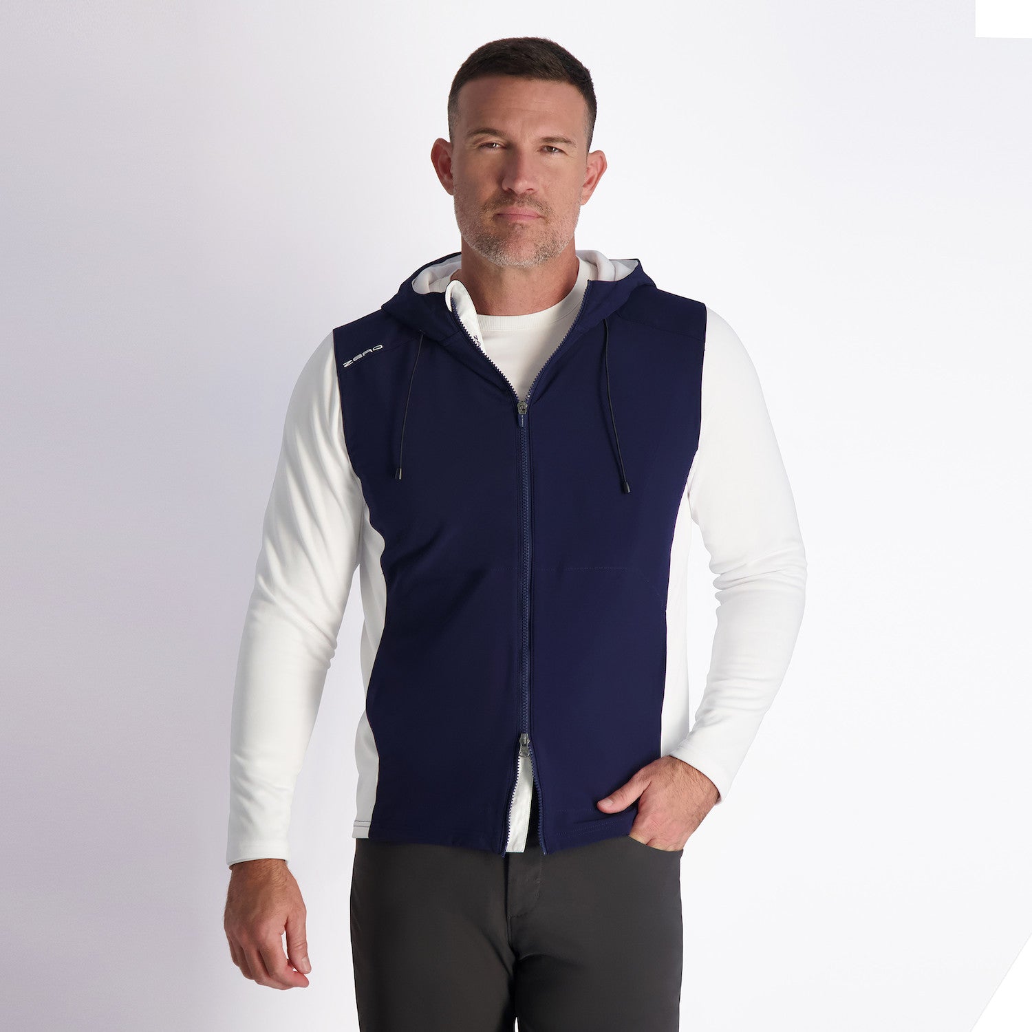 THE CHAMP HOODIE - NAVY/WHITE