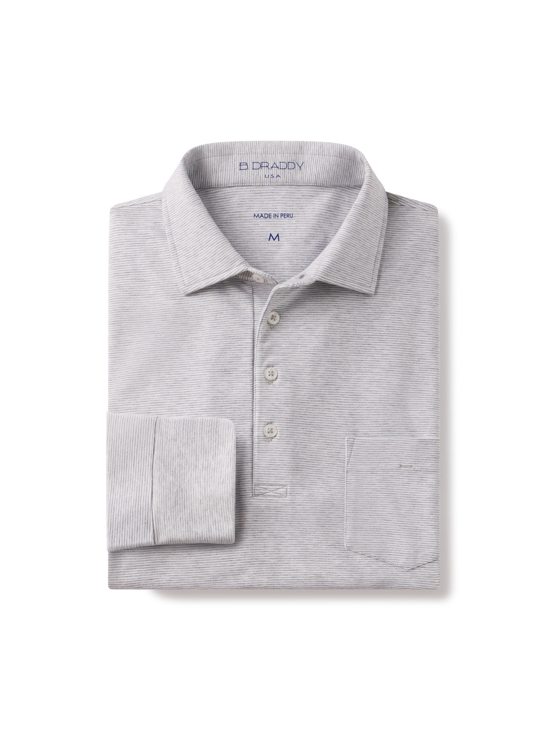 Jack Polo - GREY HEATHER VIN STRIPE P