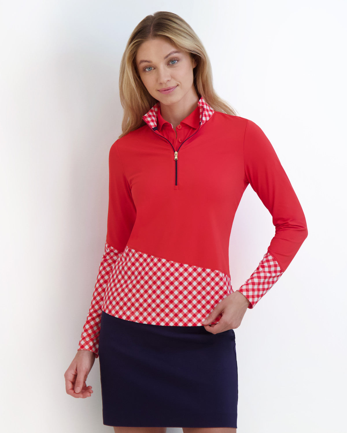 LYNN ZIP MOCK - LOLLY