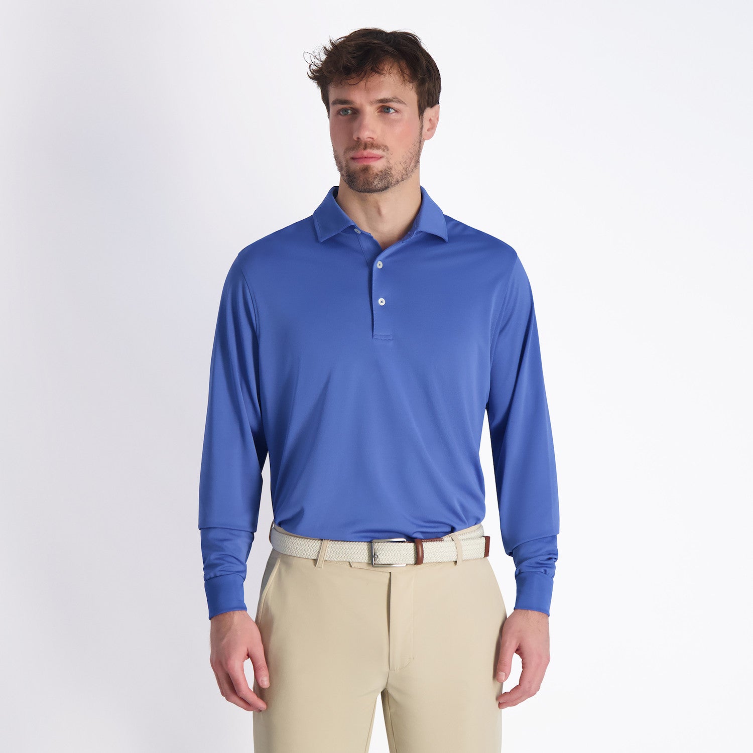 Mchugh Long Sleeve Polo - BALTIC