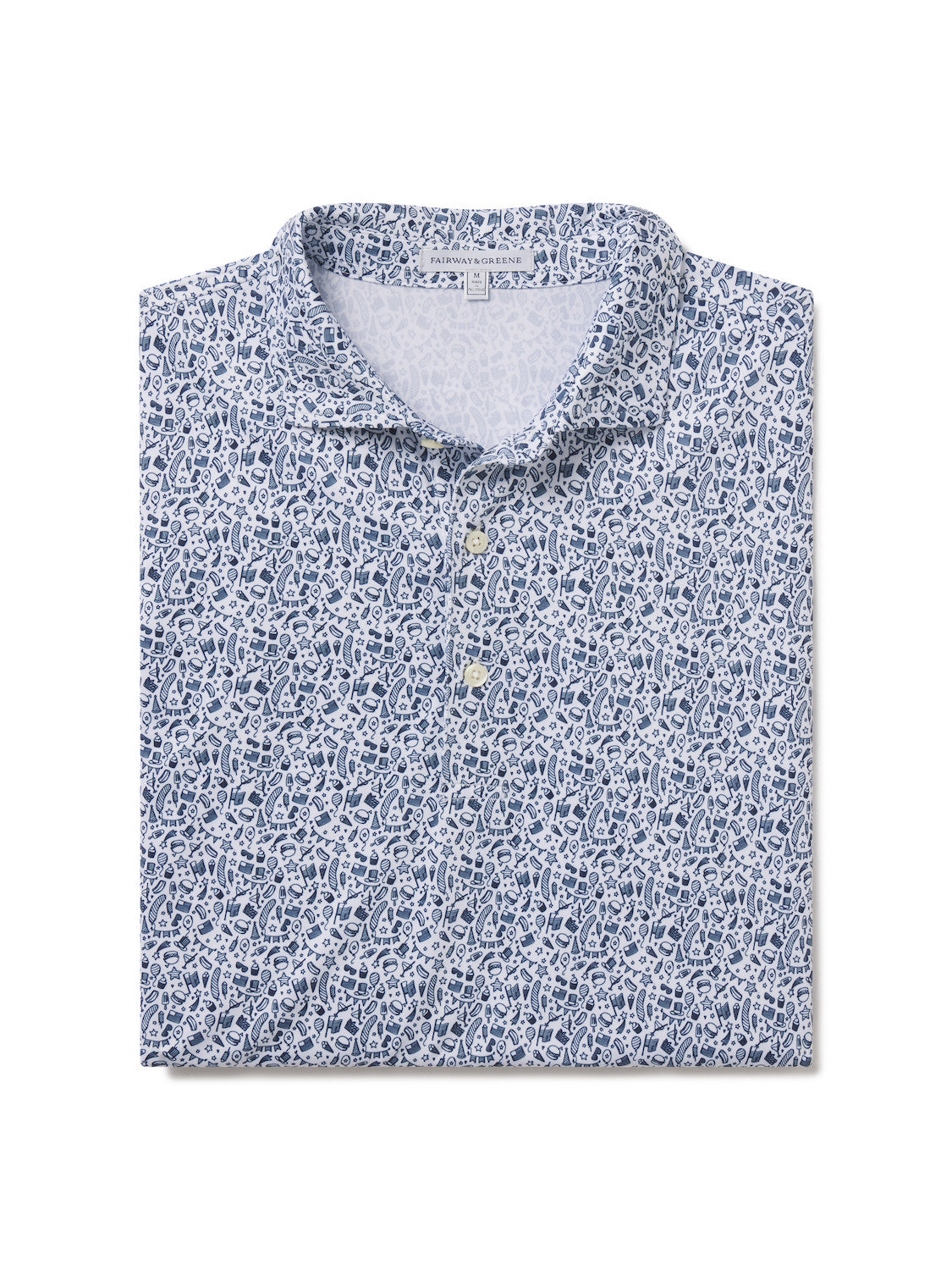 INDEPENDENCE DAY PRINT - WHITE