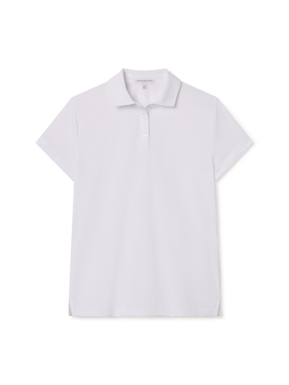 DAWN PIQUE S/SLV POLO - WHITE