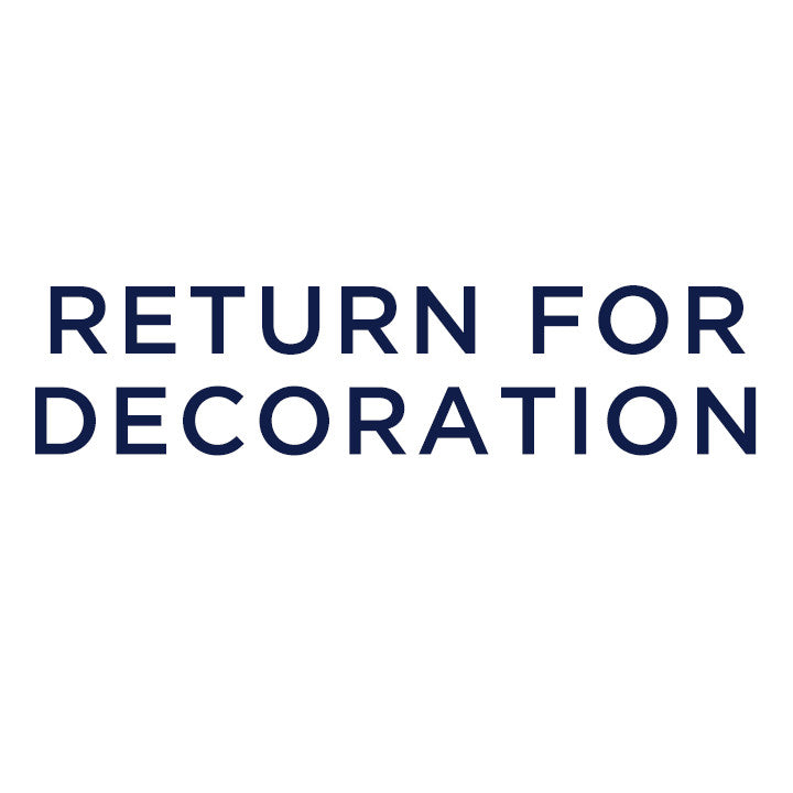 NEW LOGO SETUP FEE - RETURN FOR DECORATION